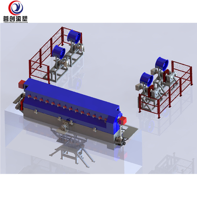 ซื้อ PE พลาสติกร็อคแอนด์โรล Rotomoulding Machines /Boats Making Machine online manufacture