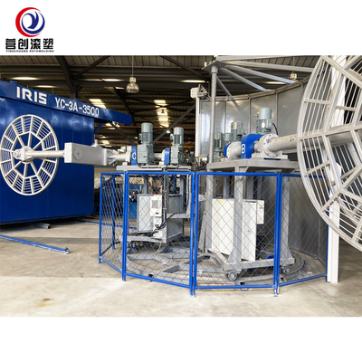 ซื้อ New carrousel rotomolding machine for plastic water tanks maquina rotomoldeo online manufacture