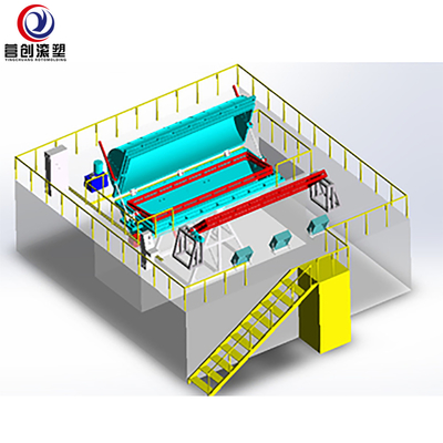 ซื้อ 46Kw รถรับส่ง Rotomolding เครื่องเรือประมง LLDPE PE พลาสติกทำเรือคายัค online manufacture