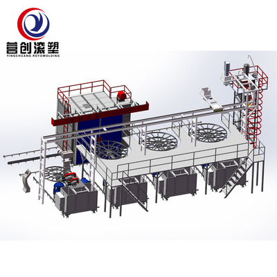 ซื้อ Multi Arms Shuttle Rotomolding Machine สำหรับผลิตภัณฑ์พลาสติก PE PP HDPE LDPE LLDPE online manufacture