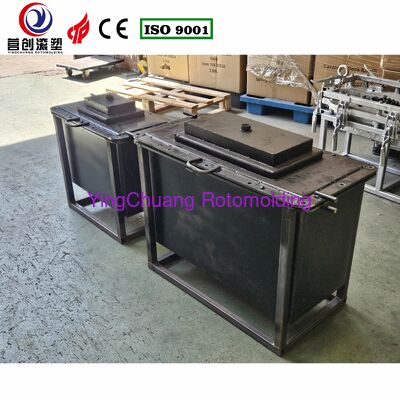 ซื้อ โมลด์หมุนหมุนสองแกนเหล็กไร้สแตนเลสที่กําหนดเองสําหรับการผลิตถังเก็บน้ําพลาสติก LLDPE การผลิตออนไลน์