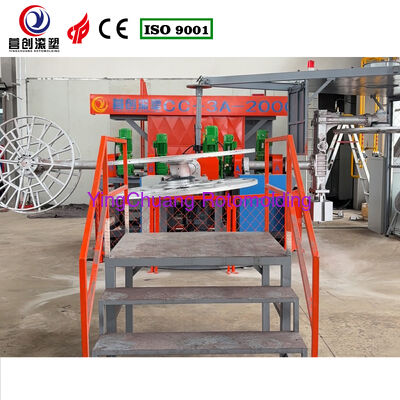 ซื้อ เครื่องจักรผลิตถังน้ำอัตโนมัติเต็มรูปแบบ พร้อมอุปกรณ์การขึ้นรูปด้วยการหมุนสำหรับการผลิตและโซลูชันการผลิตถังที่ทนทาน การผลิตออนไลน์