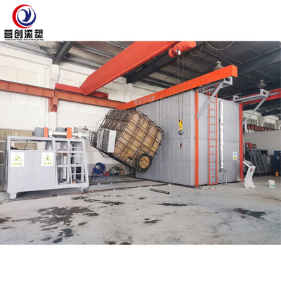 Air Cooling Shuttle Rotomolding Machine ถังใหญ่ที่สุด 50000L สำหรับถังเก็บน้ำ