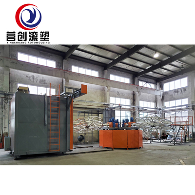 LLDPE Bi Axial Rotomoulding Machine 7000L ถังปริมาณ 1 ปี