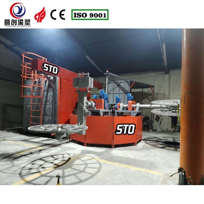 Yingchuang Roto ระบบควบคุม PLC เครื่องผลิตถังน้ําอุ่นไฟฟ้า เครื่องหมุนหมุน carousel