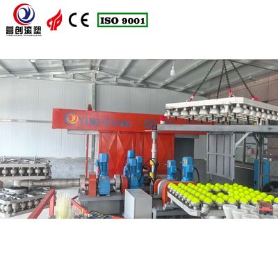 LLDPE pickleball Bi Axial Rotomoulding Machine กับพลังงาน 62KW และควบคุมอัตโนมัติ