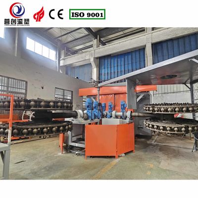 0-50C อุณหภูมิการเย็น Bi Axial Rotomoulding Machine With Air Cooling ระบบทําความร้อนไฟฟ้าสําหรับ Pickleball