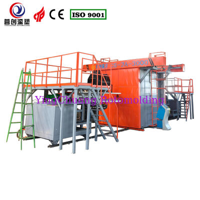 เครื่องจักรโรโตโมลด์แบบชัตเทิลรุ่น CS-2A-3000 สำหรับงานหนัก, หน่วยโรโตโมลด์แบบชัตเทิลระบบทำความร้อนด้วยแก๊สสำหรับถังน้ำและถังบำบัดน้ำเสีย