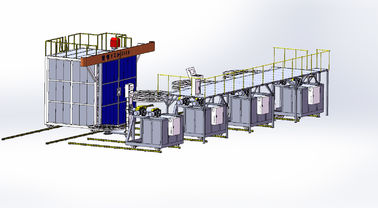 Bi Axial Rotomoulding Machine สำหรับโรงงานผลิต 14000L Tank Volume