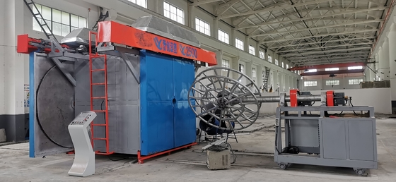 เครื่องจักร Rotomolding อัตโนมัติแบบรถรับส่งสำหรับน้ำหนักแม่พิมพ์สูงสุด 1,000 กก