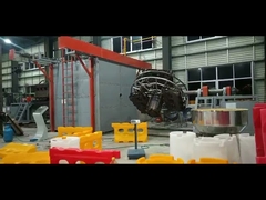 25000L สองแขน Shuttle Rotomolding เครื่องสําหรับการพัฒนาพลาสติก