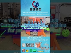 เครื่องขึ้นรูปหมุนแบบหมุนสองแกนอัตโนมัติสำหรับลูกปิงปอง