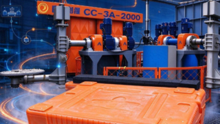 CC-3A-2000 เครื่อง Rotomolding ป้อมปืน | ผลิตตัวถังและฝาคูลเลอร์ในเครื่องเดียว | หยิงจวง